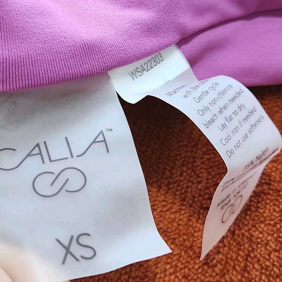 Calia swim top Size XS Light Purple Color Padded Wired tankini. New - Picture 8 of 9